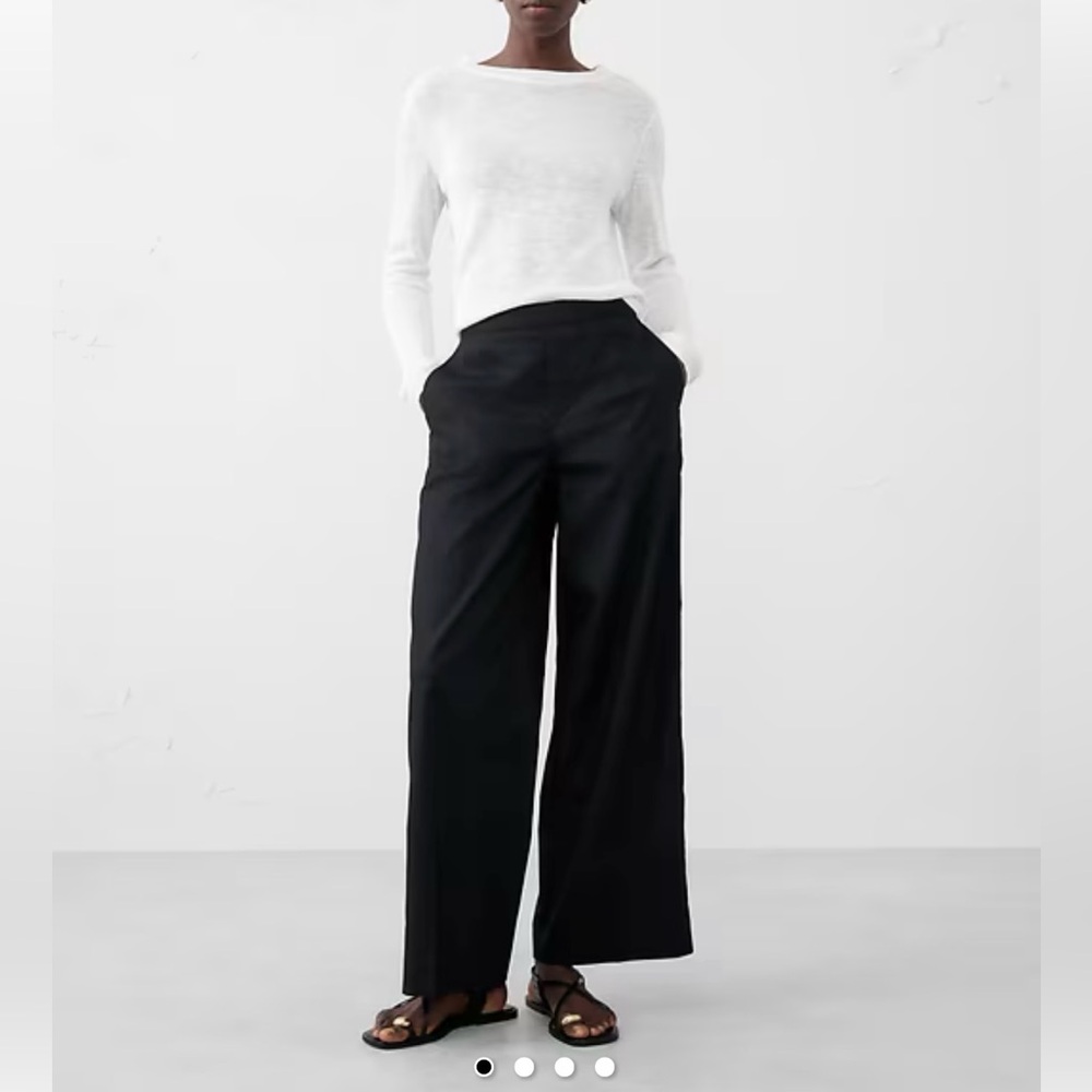 Banana Republic Factory Hayden Wide-Leg Linen Blend Pull On Pant - NEW WITH TAGS